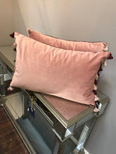 Nappa Blush Pom Pom Cushion