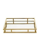 Gold tray mirrored