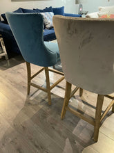 Kayla Jonathan Velvet Counter Bar Stools