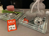 Mirrored and acrylic tray no 85 INSTORE Payment ONLY