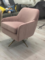 Sia swivel Chair in blush pink totally stunning ! Reduced instore