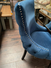 Luxurious Lucia bedroom Chair blue Instore last one HALF PRICE clearance offer for collection ONLY . Pay instore