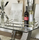 Rectangle mirrored tray medium Instore only