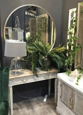 Liberty 120 cm. XXL round mirror silver. Half price Clearance sale . Pay instore