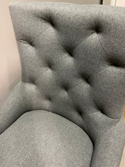 Detroit grey tufted chair new last one