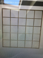 Blake window mirror in subtle champagne