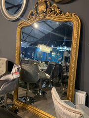 Rocaille Gold Gilt Leaf bevelled mirror X large