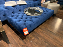 Navy Buttoned Footstool Last One available