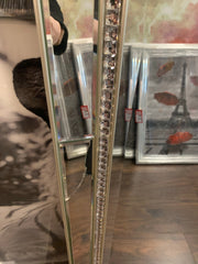 Juniper mirror with crystal beads on trim Damaged Click N Collect