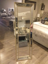Large kardashian Beaded trimmed mirror champagne 168 x 53cm Sold out