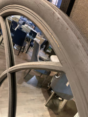 Charcoal Window Mirror with distressed finish !