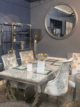 H19 round 120 cm mirror with silver frame