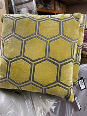 Ivor mustard cushion by Malini clearance offer. pay Instore