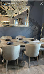 X Large Venetian Studded Frame Mirror Instore purchase only