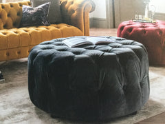 Darby footstool in grey or berry Instore purchase only /collection