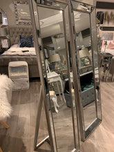 Large Beaded silver trimmed mirror 168 x 53cm click n collect price inquire Instore sold out