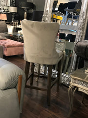 Kayla Jonathan Velvet Counter Bar Stools