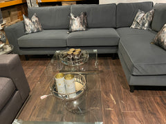 Denby loveseat with spill proof AQUA Velvet fabric LAST ONE