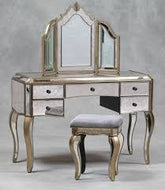 Antique mirrored Venetian Dressing table 5 drawer. Last one available reduced