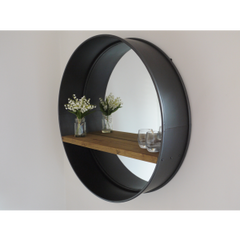 Round retro metal large shelf unit collect only