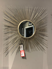 Wall art mirror Spoke design 136 CLEARANCE Click N Colllect