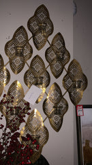 Wall candle sconce wave gold clearance half price