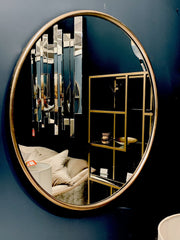 Liberty 120 cm round mirror gold for collection