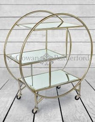 Bar cart trolley gold champagne for collection