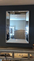 Marseilles beaded mirror 90 x 70 cm