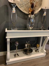 Verona scroll console table 140 cm with antiqued mirrored top last one !