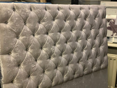 Venture Headboard 4ft6 Clearance silver instore purchase 1 only