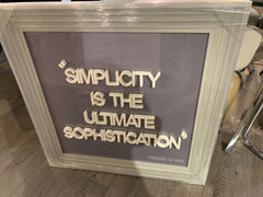 Various Quotes artist with stepped frame Click N Collect