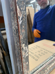 Fabulous rustic window mirror with arch Click n collect