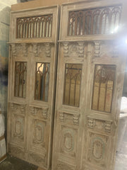 Pair of Large Rustic Mirror Door mirrors sold as seen