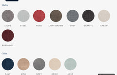 Respa Sapphire buttoned headboard with studs king size.