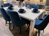 Soho 1.5 high gloss table with glass top CLEARANCE OFFER for collection