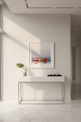 Boats reflet with grey scoop frame