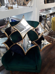 Diamond shapes mirrors wall art in outlet Click N Collect