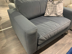 Denby loveseat with spill proof AQUA Velvet fabric LAST ONE