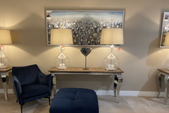 Elm Mayfair 160cm console table with polished legs