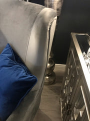 Freya occasional wingback armchair in grey clearance offer