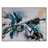 Ayra Abstract Wall Art teal reduced