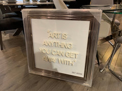 Various Quotes artist with stepped frame Click N Collect