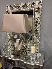 M335 ornate silver mirror