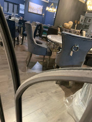 Charcoal Window Mirror with distressed finish !