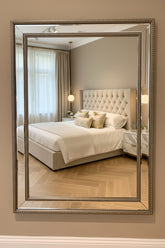 Mercer beaded mirror 60 x 80 cm clearance Click N Collect