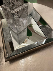 Astoria mirrored trays with antiqued appearance Click N Collect