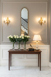 Moroccan style mirror with brushed gold frame clearance instore collect or pay postage