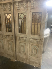 Pair of Large Rustic Mirror Door mirrors sold as seen