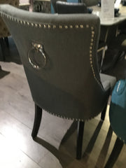 Detroit charcoal velvet tufted chair new in box last one